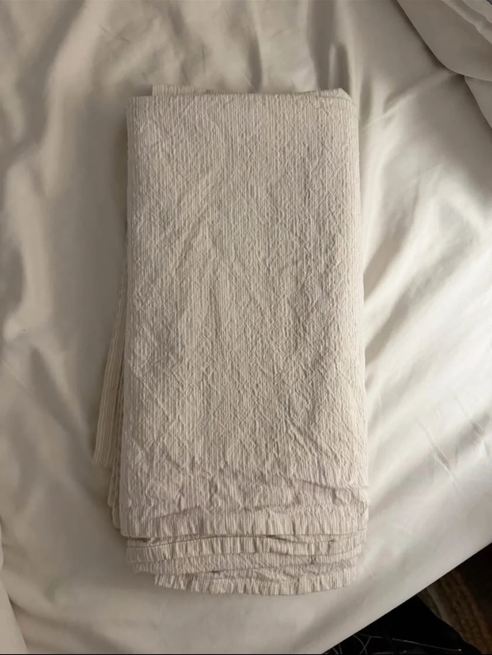 Threshold Micro Stripped Shower Curtain